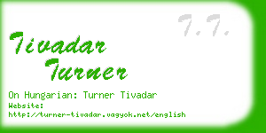 tivadar turner business card